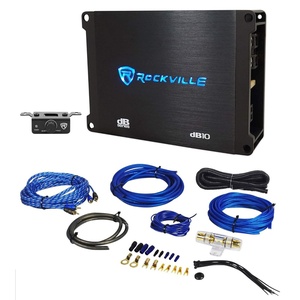 image:imageRockville dB10 Bundle 800 Watt Peak200 Watt RMS Mono Car Audio Amplifier 4 Ohm RWK81 8 Gauge Complete Amp Installation Wire Kit with 100 Percent Copper RCA 2Items