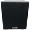 image:imageRockville Rock Shaker 65 Wood Powered Home Theater Subwoofer Compact  200W Peak100W RMS Class D Amp MDF Enclosure RCA and High Level InputsOutputs Rear Firing Port Phase Switch CrossoverBlack