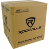 image:imageRockville Rock Shaker 65 Wood Powered Home Theater Subwoofer Compact  200W Peak100W RMS Class D Amp MDF Enclosure RCA and High Level InputsOutputs Rear Firing Port Phase Switch CrossoverClassic Wood