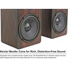 image:imageRockville Bundle 2 RockShelf 68D 400w Dark Wood 65 Home Theater Bookshelf Speakers Bundle with 2 Premium Dark Wood Grain 36 Home Speaker Stands Up to 100Lbs 4 Items
