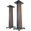 image:imageRockville Bundle 2 RockShelf 68D 400w Dark Wood 65 Home Theater Bookshelf Speakers Bundle with 2 Premium Dark Wood Grain 36 Home Speaker Stands Up to 100Lbs 4 Items