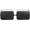 image:imageRockville HP4S BK 4 360W Peak120W RMS per Pair OutdoorIndoor Speakers Swivel Wall Mount IPX44 Weather Resistant HighFidelity Sound for Home Theater and Patio Use 4Pair