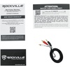 image:imageRockville HP4S8 BK Bundle 2 4 in Black 8Ohm IndoorOutdoor Wall Mount Speakers BluTube 70Watt Tube Stereo Receiver with Bluetooth for Home Theater and Music 3Items