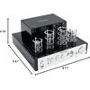 image:imageRockville HP4S8 BK Bundle 2 4 in Black 8Ohm IndoorOutdoor Wall Mount Speakers BluTube 70Watt Tube Stereo Receiver with Bluetooth for Home Theater and Music 3Items