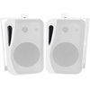 image:imageRockville HP4S8 White 4 Home Theater Speakers Swivel Brackets 5Pairs  360W Peak120W RMS IPX44 Rated 8 Ohm 80Hz20kHz Response 90dB Sensitivity ABS Cabinet IndoorOutdoor Use