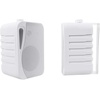 image:imageRockville HP4S8 White 4 Home Theater Speakers Swivel Brackets 5Pairs  360W Peak120W RMS IPX44 Rated 8 Ohm 80Hz20kHz Response 90dB Sensitivity ABS Cabinet IndoorOutdoor Use