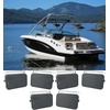 image:imageRockville HP65S Black 6Pack 65 OutdoorIndoor Home Theater Speaker  500W Peak160W RMS Swivel Bracket IPX44 Weather Resistant Stainless Steel Grill Bass Reflex Port 4 Ohm Waterproof