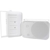 image:imageRockville HP65S8 65 White OutdoorIndoor Home Theater Speakers 4Pack  500W Peak160W RMS IPX44 Waterproof Swivel Bracket 8 Ohm Stainless Steel Grill Bass Reflex Port 2Way