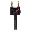 image:imageRockville RCXBN15 15 14 to Banana Speaker Cable 16 Gauge 8Pack  100 Copper 16 AWG OFC Black PVC Jacket Rubber Insulated ROHS Compliant Low Resistance Flexible