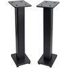 image:imageRockville RockShelf 64B Bundle 2 65 in Black 400W Peak100W RMS Per Pair 4 Ohm Bookshelf Speakers 2 RHTSB 36 in Surround Sound Speaker Stands for Music TV and Studio Audio 4 Items