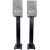 image:imageRockville RockShelf 64B Bundle 2 65 in Black 400W Peak100W RMS Per Pair 4 Ohm Bookshelf Speakers 2 RHTSB 36 in Surround Sound Speaker Stands for Music TV and Studio Audio 4 Items