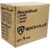 image:imageRockville RockShelf 64B Bundle 2 65 in Black 400W Peak100W RMS Per Pair 4 Ohm Bookshelf Speakers 2 RHTSB 36 in Surround Sound Speaker Stands for Music TV and Studio Audio 4 Items