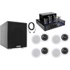 image:imageRockville Bundle 1 BluTube LED Tube AmplifierHome Stereo Receiver Bundle with 4 HC65516 Home Theater Speakers 1 Rock Shaker Home Theater Sub 1 RCDR10B Audio Cable 7 Items