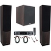 image:imageRockville Bundle 1 RPA60BT V2 1000W Bluetooth Amplifier2 Lux 658 Dual 65 Tower Speakers2 BN10 10ft Cables1 Rock Shaker 800W 12 Subwoofer1 RCDR10B 10 Audio Cable 7 Items