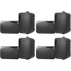 image:imageRockville HP4S BK 4 360W Peak120W RMS per Pair OutdoorIndoor Speakers Swivel Wall Mount IPX44 Weather Resistant HighFidelity Sound for Home Theater and Patio Use 4Pair