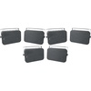 image:imageRockville HP65S Black 6Pack 65 OutdoorIndoor Home Theater Speaker  500W Peak160W RMS Swivel Bracket IPX44 Weather Resistant Stainless Steel Grill Bass Reflex Port 4 Ohm Waterproof