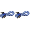 image:imageRockville RTR032 3 Foot 2 Channel RCA Cable Twisted Pair 100 Copper Conductors Split Pin Design Noise Rejection for Car Audio and Home Theater Pack of 23 Foot Pack of 2