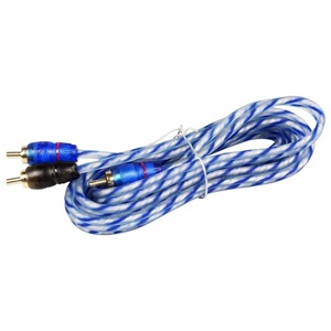 image:imageRockville RTR032 3 Foot 2 Channel RCA Cable Twisted Pair 100 Copper Conductors Split Pin Design Noise Rejection for Car Audio and Home Theater Pack of 26 Foot