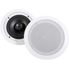 image:imageRockville HC655 White 65 Ceiling Home Audio Speakers for Party 4Pack  500W Peak  160W RMS 2Way 8Ohm Aimable Tweeters Paintable Flush Grilles Spring Terminals 76 Cutout