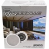 image:imageRockville HC655 White 65 Ceiling Home Audio Speakers for Party 4Pack  500W Peak  160W RMS 2Way 8Ohm Aimable Tweeters Paintable Flush Grilles Spring Terminals 76 Cutout