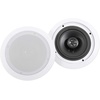 image:imageRockville HC655 White Pair 65 inCeiling Home Theater Speakers 10Pack  500W Peak  160W RMS 2Way 8Ohm Aimable Tweeters Paintable Flush Grilles Spring Terminals 76 Cutout