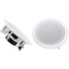 image:imageRockville HC65516 White Pair 65 inCeiling Home Theater Speakers 2Pack  500W Peak  160W RMS 2Way Swivel Tweeter Paintable Flush Mount Grills Polypropylene Cone 16 Ohm