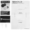 image:imageRockville HC65516 White Pair 65 inCeiling Home Theater Speakers 2Pack  500W Peak  160W RMS 2Way Swivel Tweeter Paintable Flush Mount Grills Polypropylene Cone 16 Ohm