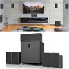 image:imageRockville HTS820 51 Karaoke Home Theater System Bundle with RMCXLR Mics  1500W Peak  375W RMS 8 Subwoofer Bluetooth HDMI Optical USBSD Dual 14 Mic Inputs Echo 5Band EQ FM 2Items