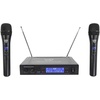 image:imageRockville KPS12 12 3Way Karaoke Speaker Pair Bundle with RPM85 Mixer  1600W Peak  400W RMS Each 8 Channel Bluetooth USB 5 Band EQ RWM1203VH Dual Wireless Mics 2 Speaker Cables 6Items