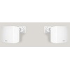 image:imageRockville RCS801 70v Commercial Restaurant Amp with 10 Cube White Speakers  60W Bluetooth USBSDFM 2 Mic Inputs 35 Swivel Wall Mount Adjustable Tap 6W3W15W BarCafe 6Items