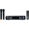 image:imageRockville RPA70WBT V2 Karaoke Amp with HC85 Black 8 Home Theater Speakers  1000W Peak  250W RMS Bluetooth USBOpticalCoaxial 2 Wireless Mics Echo FM Radio RCA and 35mm Cables 5Items