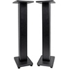 image:imageRockville RockShelf 68B 400Watt Bundle Pair 65 in Home Bookshelf Speakers 8 Ohm Pair RHT28 28 in Surround Sound Speaker Stands for Home Theater 4Items