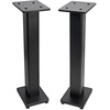 image:imageRockville RockShelf 68B 400Watt Bundle Pair 65 in Home Bookshelf Speakers 8 Ohm Pair RHT28 28 in Surround Sound Speaker Stands for Home Theater 4Items