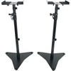image:imageRockville RockShelf 68B Black 65 Bookshelf Speaker Pair with RVSM5 Stands  400W Peak  100W RMS 8 Ohm Kevlar Woofer 1 Silk Dome Tweeter Home Theater Adjustable Height Stands 4Items
