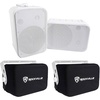 image:imageRockville 2 HP65S 65 OutdoorIndoor Home Theater Speakers wSwivel Bracket Bundle with 2 RWBC65S Neoprene Covers for Select 65 OutdoorPatioBoat Speakers 4 Items
