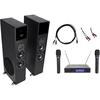 image:imageRockville Bluetooth Home TheaterKaraoke Machine System w2 Wireless MicsSubs