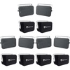 image:imageRockville Bundle 3 Pair HP65S Black 65 250w IndoorOutdoor Swivel Home Theater Speakers Bundle with 3 RWBC65S Neoprene Covers 6 Items