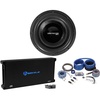 image:imageRockville Destroyer 12D1 12 Competition Subwoofer with dB16 Mono Amp  8000W Peak  2000W RMS Dual 1Ohm dB16 Class D Mono 2Ohm Amp RCA Input Bass Knob 0 Gauge OFC Kit 3items