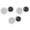 image:imageRockville HC655 6Pack White 65 inCeiling Home Speakers for Party  Home Theater 500W Peak  160W RMS 2Way 8Ohm Aimable Tweeters Paintable Flush Grilles Spring Terminals 76 Cutout