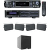 image:imageRockville RPA60BT V2 1000W Home Theater Amplifier with HP65S Black Speakers  500W Peak  160W RMS Bluetooth USB REQ42B 2 x 21 Band EQ Rock Shaker 8 400W Subwoofer 4 Speakers 7Items