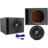 image:imageRockville W12K6D2 V2 12 2400W Car Audio SubwooferVented Sub Box Enclosure