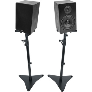image:imageRockville RockShelf 68B Black 65 Bookshelf Speaker Pair with RVSM5 Stands  400W Peak  100W RMS 8 Ohm Kevlar Woofer 1 Silk Dome Tweeter Home Theater Adjustable Height Stands 4Items